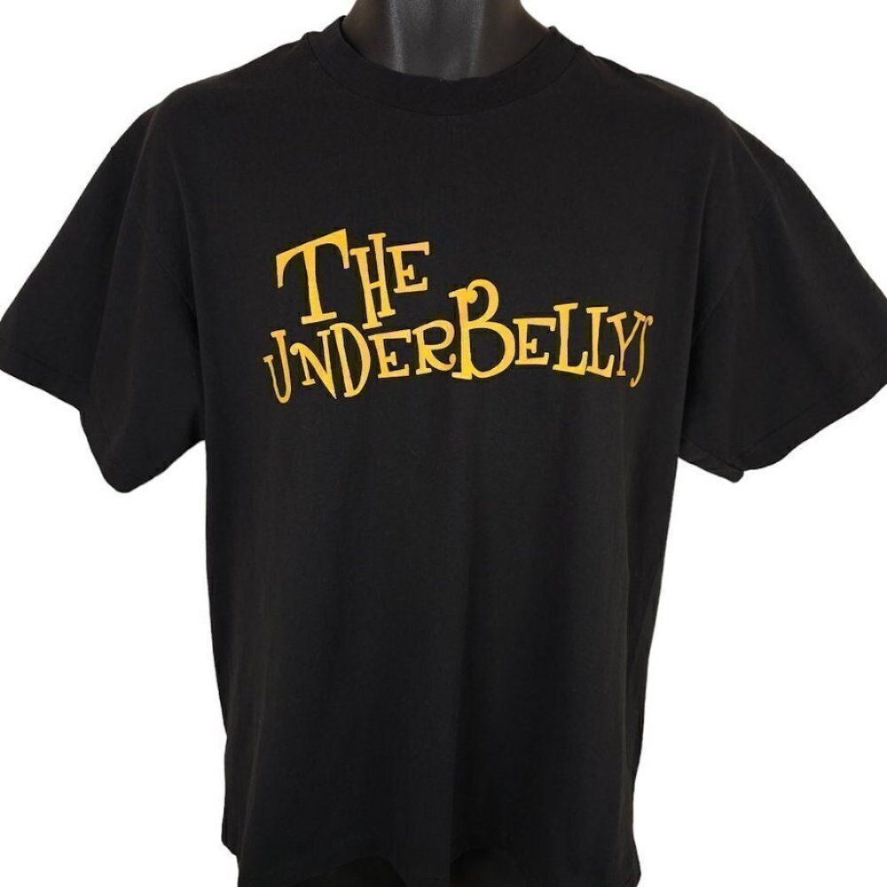 Vintage The Underbellys T Shirt Mens Size Large Black 90s 1997 Cornfed & Inbred
